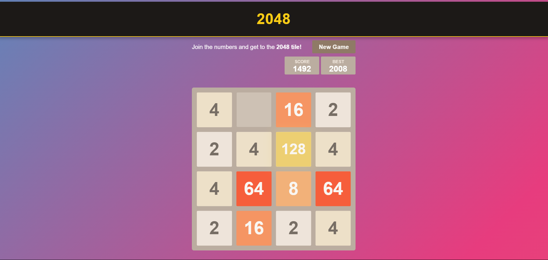 2048 Banner